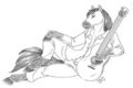 Posing with my spanish guitar by wingegwolf  by Jadoube