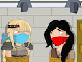 Astrid and Heather bound and gagged !!! animated with sound