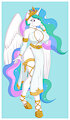 Princess Celestia's dress design by Lumino010