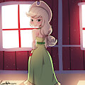 #177 - Applejack's Dress by lumineko