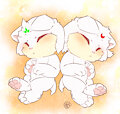 Star babies~! Silver & Crimson(lune) by AlphaMamaLioness