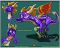 Spyro the Dragon Fanart by Fleety
