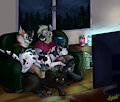 Game Night by taladrian