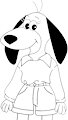 Jellystone!Augie Doggie (Lineart) by DoggieDreemurr92