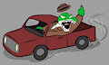 Cartoon Drunk Driving Sticker by Cregon