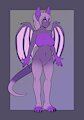 Violet the Purple Bat Girl from by masterreviewer1000