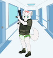 Tactical Diapered Cat by FelixSandcatKitten