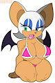 Rouge - Sexy Busty Bikini Bat by Habbodude