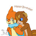 Birthday hug by JMLuxro