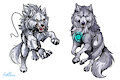 COMMISSION: Wolves tattoo desing