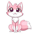 Cute pink fox by AlexKParts