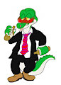 Drunk Man in a Suit by Cregon