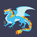 CM: Blue dragoness by SleepingWoolf