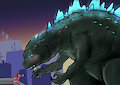 Godzilla's Biggest Fan by DrgnHybrid