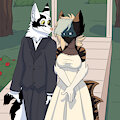 Chrysta and Eli's wedding day by baal666