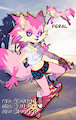 Adoptable: Pink Wolf skater by MidnightGospel