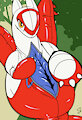 Inflatable latias suit by KASTMI