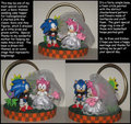 Commission: Sonic themed Wedding Cake Topper by angel85
