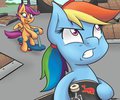 Dash Doesn't Like Scooters. by WiggaBuySomeApples