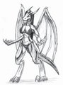 Sketch Commission: DragonWolf37 by Hyperchaotix
