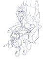 Guarding the queen by CobaltTheUnicorn